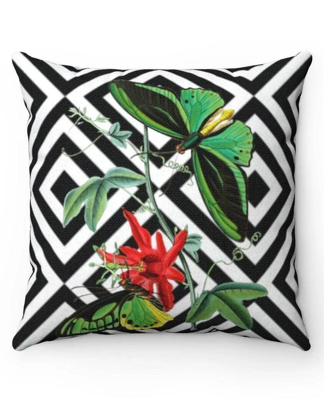Chic Reversible Butterfly Throw Pillow Cover for Stylish Décor