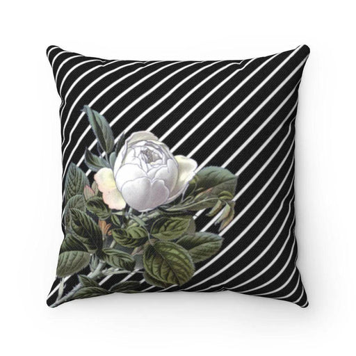 Luxury Camellia Striped Floral decorative cushion cover