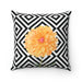 Luxury Reversible Dahlia Floral Pillow Cover