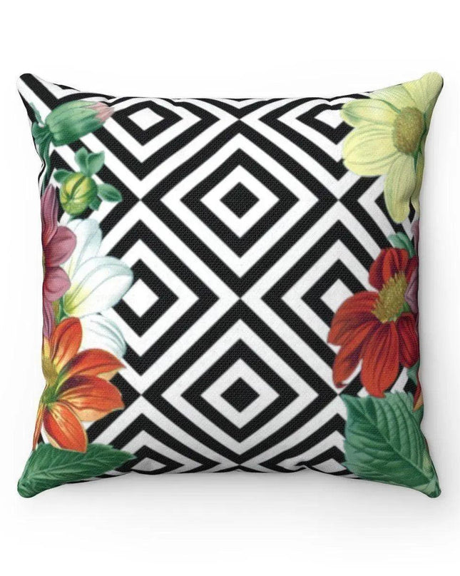 Chic Reversible Floral Cushion Cover