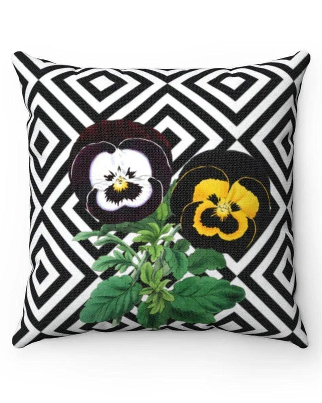 Elegant Reversible Floral Accent Pillowcase - Luxurious Home Décor Essential