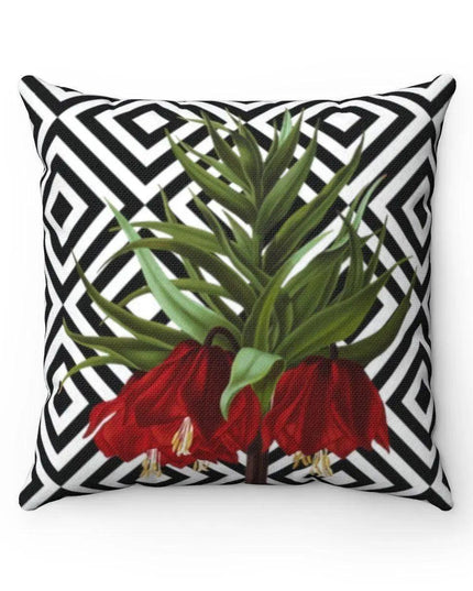 Dual-Design Reversible Floral Pillowcase for Luxurious Decor