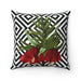 Reversible Luxury Floral Decorative Pillowcase