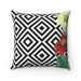 Luxurious Reversible Decorative Pillowcase with Two Distinct Patterns