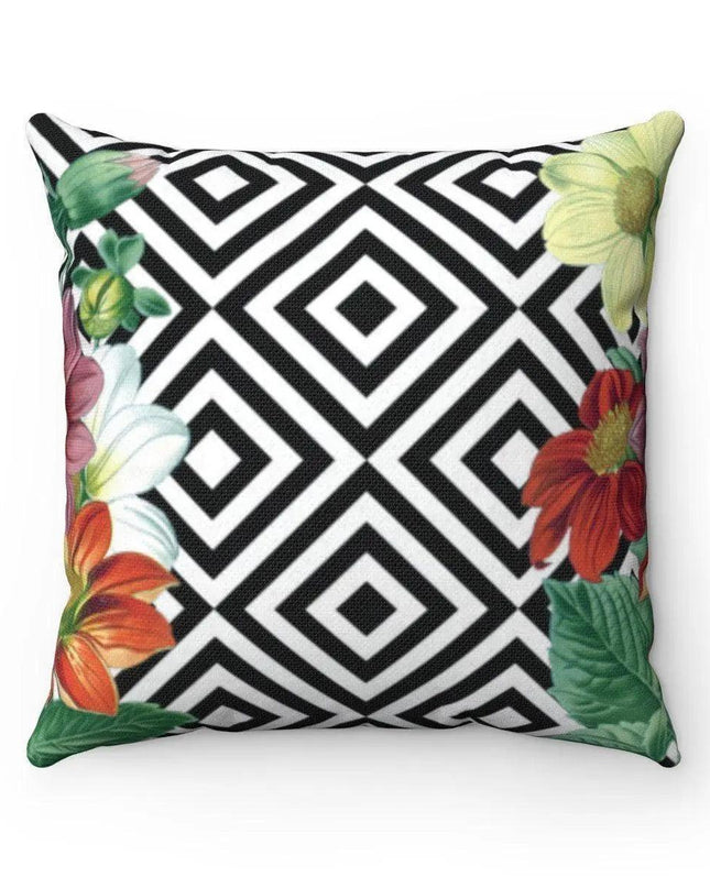 Chic Reversible Floral Cushion Cover