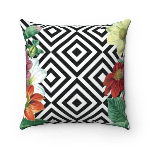 Elegant Reversible Floral Decorative Pillowcase