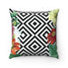 Elegant Reversible Floral Decorative Pillowcase