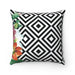 Luxurious Reversible Decorative Pillowcase with Two Distinct Patterns