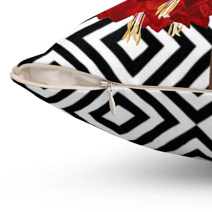 Dual-Design Reversible Floral Pillowcase for Luxurious Decor