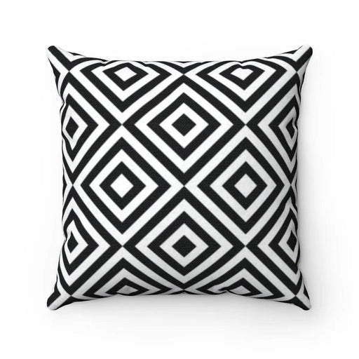 Luxurious Reversible Black and White Floral Pillow Cover
