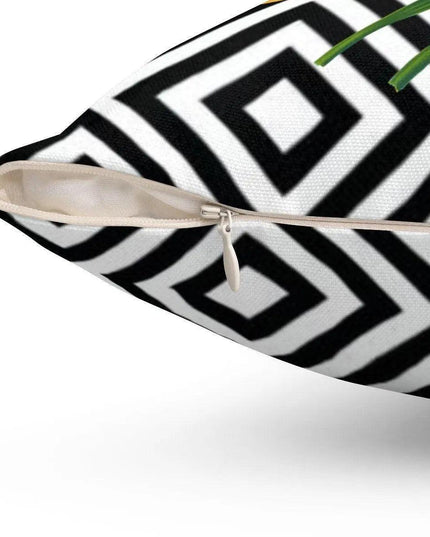 Dual-Sided Floral Charm Throw Pillow Cover