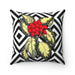 Luxurious Reversible Fruits Print Pillow Cover with Sublime Sublimation Artistry