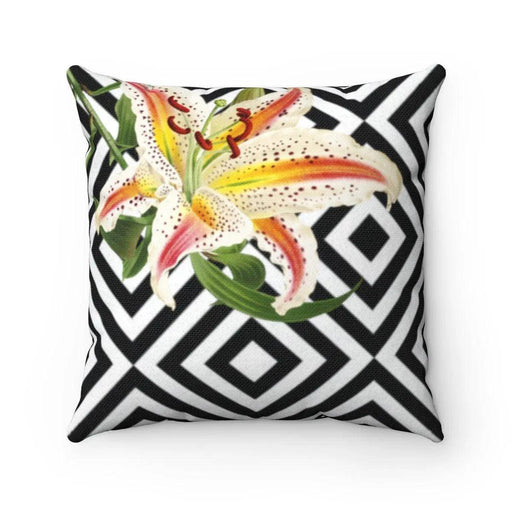 Luxe Lily Floral Abstract Pillow Cover