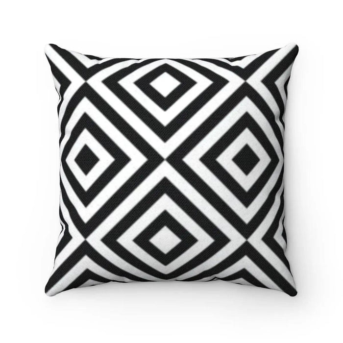 Elegant Reversible Decorative Cushion Cover with Dual Patterns