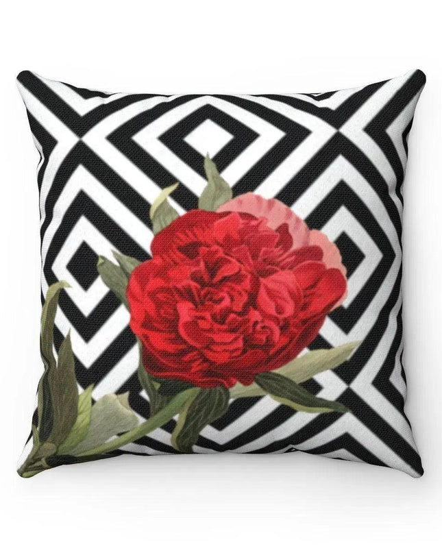 Elegant Dual-Sided Floral Design Pillow Cover