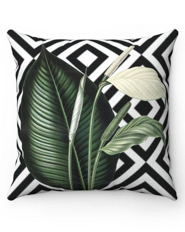 Elegant Dual-Sided Floral Decorative Cushion with Lively Designs