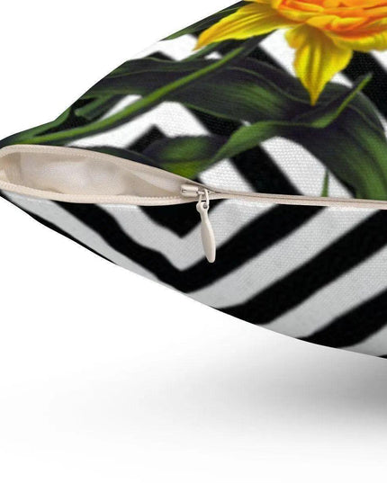 Chic Reversible Floral Throw Pillow Cover