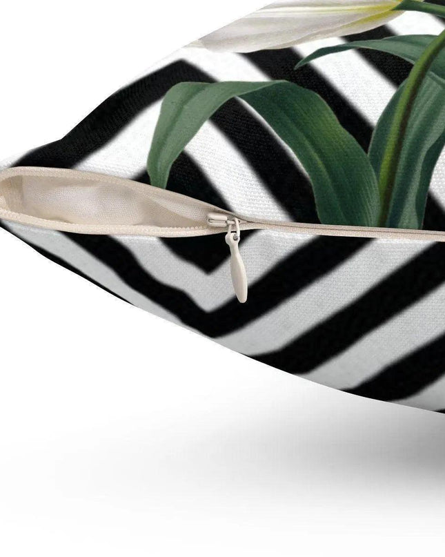 Elegant Tulip Pair Decorative Pillowcase