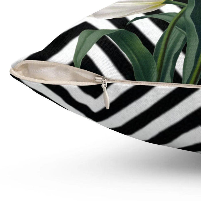 Elegant Reversible Luxury Tulips Decorative Cushion Cover