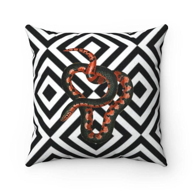 Luxurious Reversible Exotic Snake Print Pillowcase for Home Decor