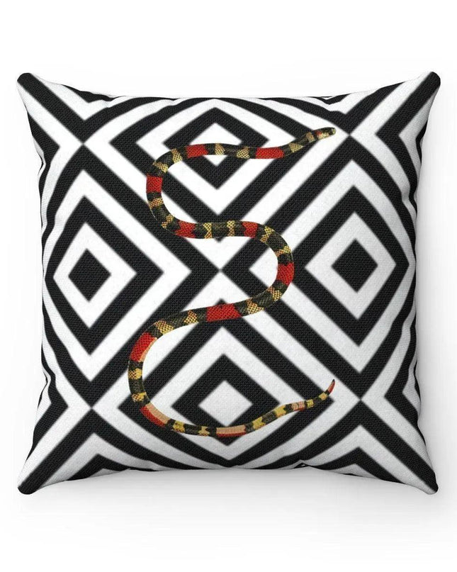 Reversible Jungle & Snake Print Pillowcase for Stylish Home Decor
