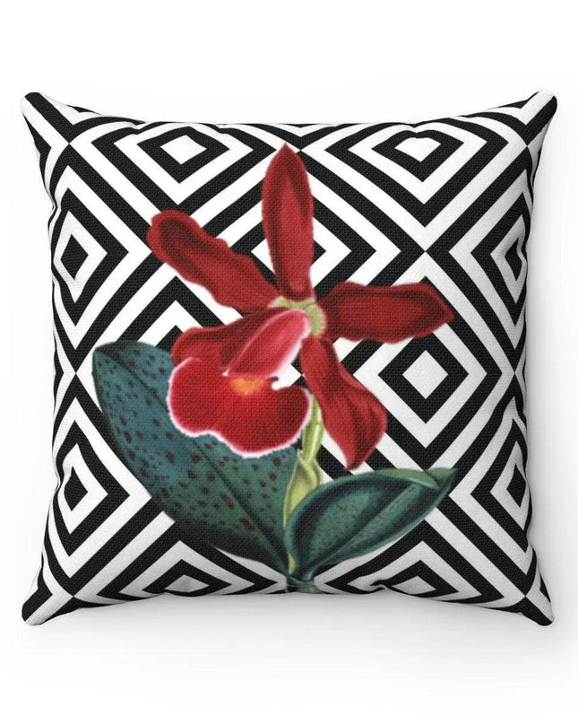 Orchid Elegance Reversible Floral Pillow Cover - Luxe Collection