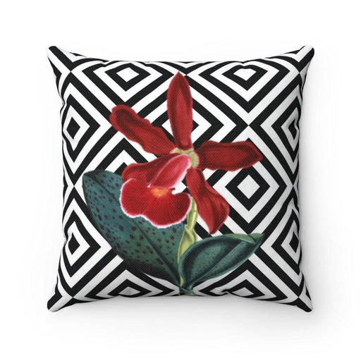 Orchid Bloom Reversible Floral Pillow Cover