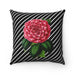 Luxury Rosa Striped Floral decorative cushion cover