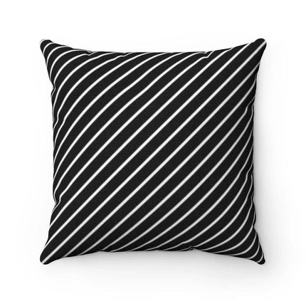 Reversible Elegant Floral and Stripe Decorative Pillow Cover by Maison d'Elite