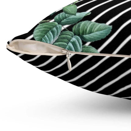 Reversible Floral & Striped Luxury Pillowcase Set by Maison d'Elite