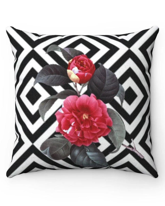 Chic Floral Reversible Pillowcase with Botanical Design