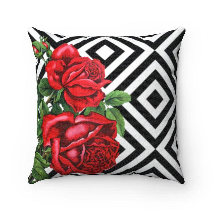 Elegant Botanica Roses | Reversible Decorative Cushion Cover