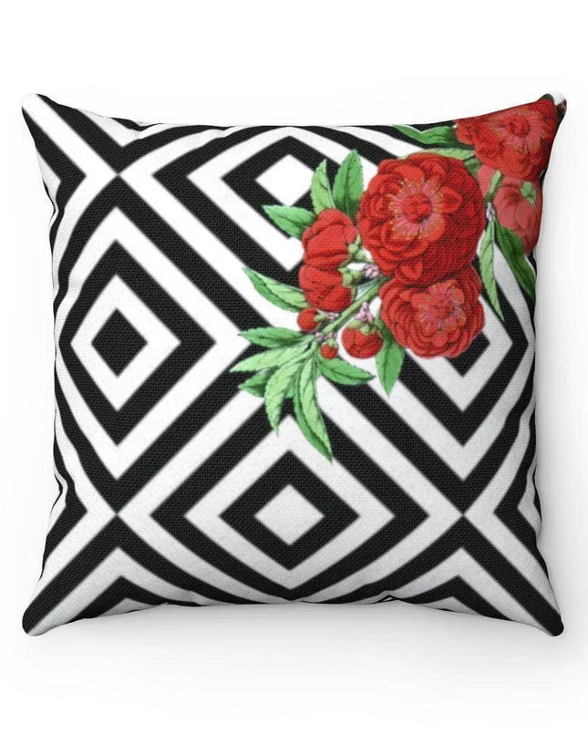 Reversible Floral Pillowcase with Luxe Tulips Design - Dual-Sided Decor Cover