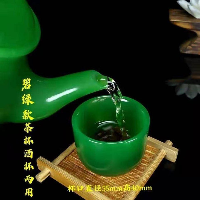 Jade Elegance: Elevate Your Tea Experience with this Premium Kung Fu Tea Set