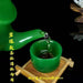 Elevate Your Tea Time: Experience the Healing Power of Jade with this Complete Kung Fu Tea Set