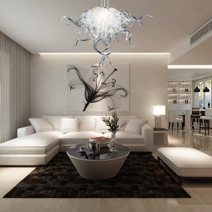 Luxurious Murano Glass Chandelier - Modern LED Hong Kong Style for Sophisticated Interiors