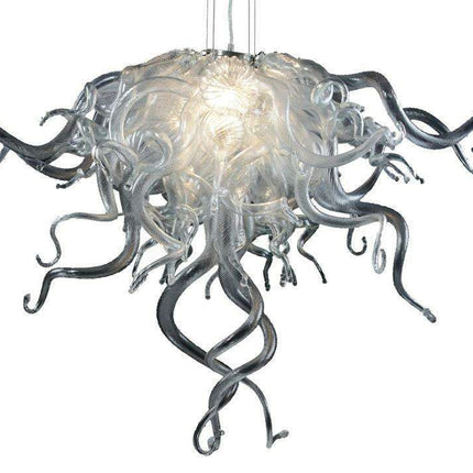 Elegant Murano Glass LED Chandelier - Contemporary Hong Kong Style for Upscale Spaces