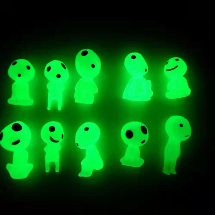 Magical Glowing Tree Spirit Statues for Miniature Garden Oasis