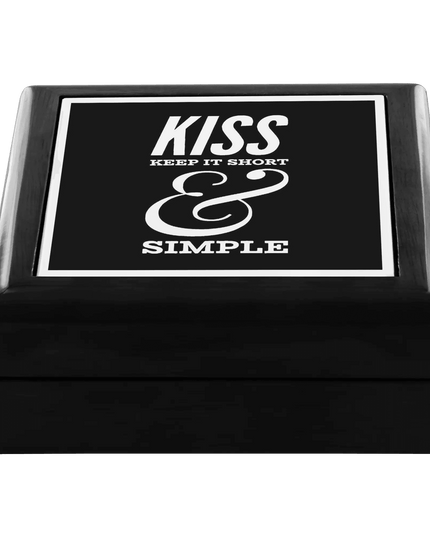 Elegant Ceramic Jewelry Organizer with Wooden Square Insert - Premium Garden Design