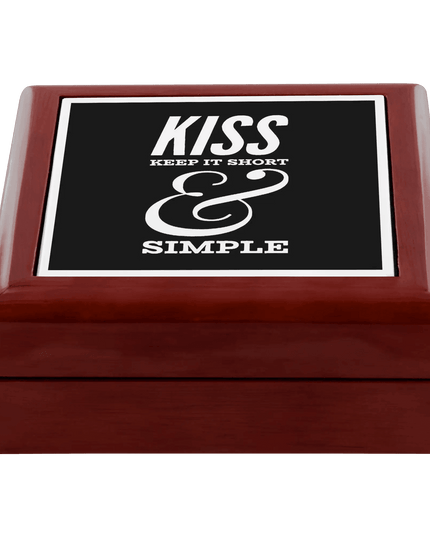 Elegant Ceramic Jewelry Organizer with Wooden Square Insert - Premium Garden Design