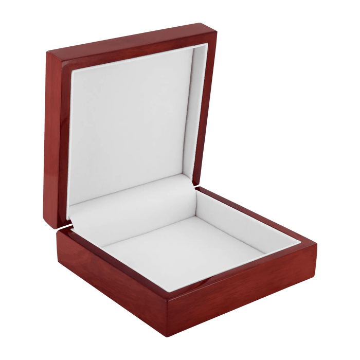 Elegant Ceramic Jewelry Organizer with Wooden Square Insert - Premium Garden Design