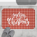 Cozy Holiday Plaid Bath Rug for a Festive Bathroom Experience