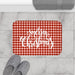Cozy Holiday Plaid Bath Rug for a Festive Bathroom Experience