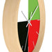 Elite Maison Color Block Clock - Stylish Business/Office Wall Decor