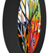Elite Coral Silhouette Wooden Frame Wall Clock
