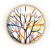 Elite Coral Wooden Frame Wall Clock
