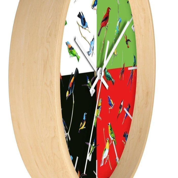 Majestic Avian Wooden Frame Wall Clock by Maison d'Elite