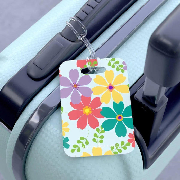 Floral Elegance Luggage Tag: Personalized Travel Essential