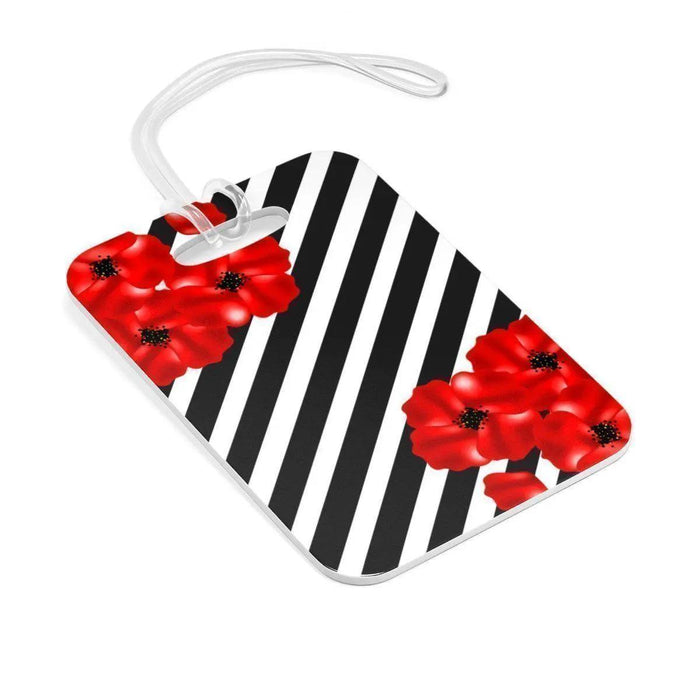 Elite Floral Waterproof Luggage Tag - Stylish and Personalized