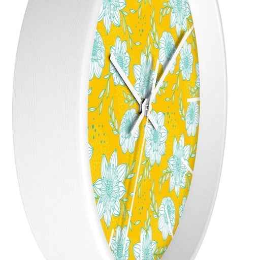 Elite Manor Floral Wooden Wall Clock